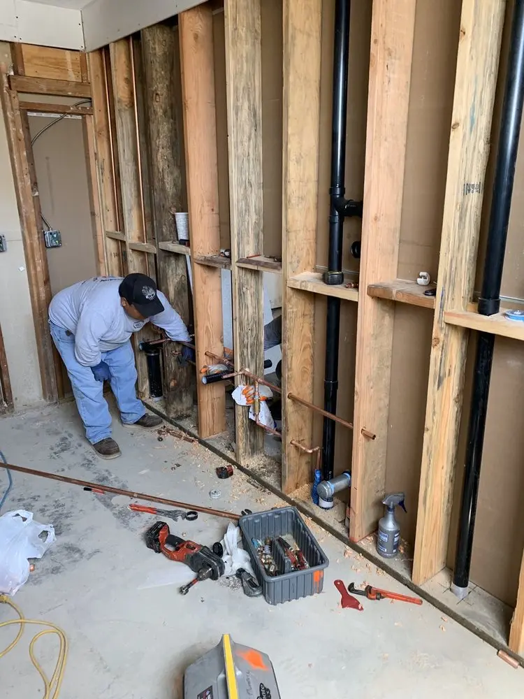 Commercial rough-in plumbing for Gas Line Repair in Blaine